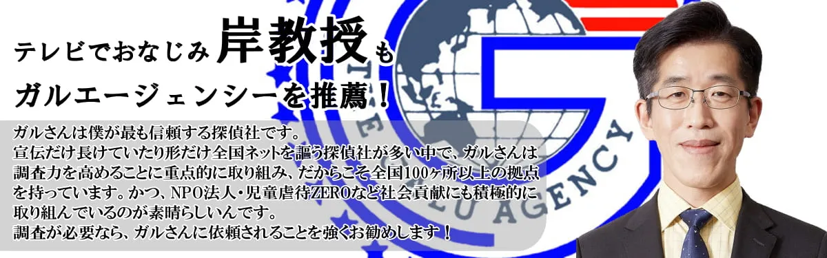 岸教授から推薦される探偵社ガルエージェンシー